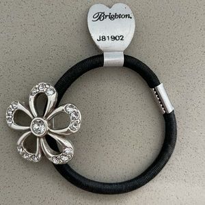 Brighton Hair Tie with rhinestoned flower